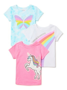 Disney Princess Toddler Girls Tee Shirt Tank Top and Shorts 3 Piece Outfit Set